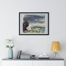 Load image into Gallery viewer, Travel - Cliffs Watercolor - Premium Framed Horizontal Poster
