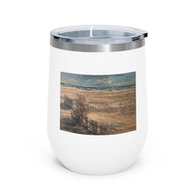 Load image into Gallery viewer, Coastal - Winter Beach - 12oz Insulated Wine Tumbler
