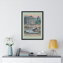Load image into Gallery viewer, Coastal - Canada Ice House - Premium Framed Vertical Poster
