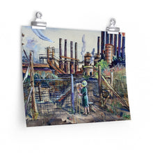 Load image into Gallery viewer, Travel - YSU Steel Mill - Premium Matte horizontal posters
