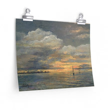 Load image into Gallery viewer, Coastal - Sunset Sail - Premium Matte horizontal posters
