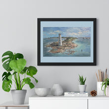 Load image into Gallery viewer, Coastal - Bahama Lighthouse - Premium Framed Horizontal Poster
