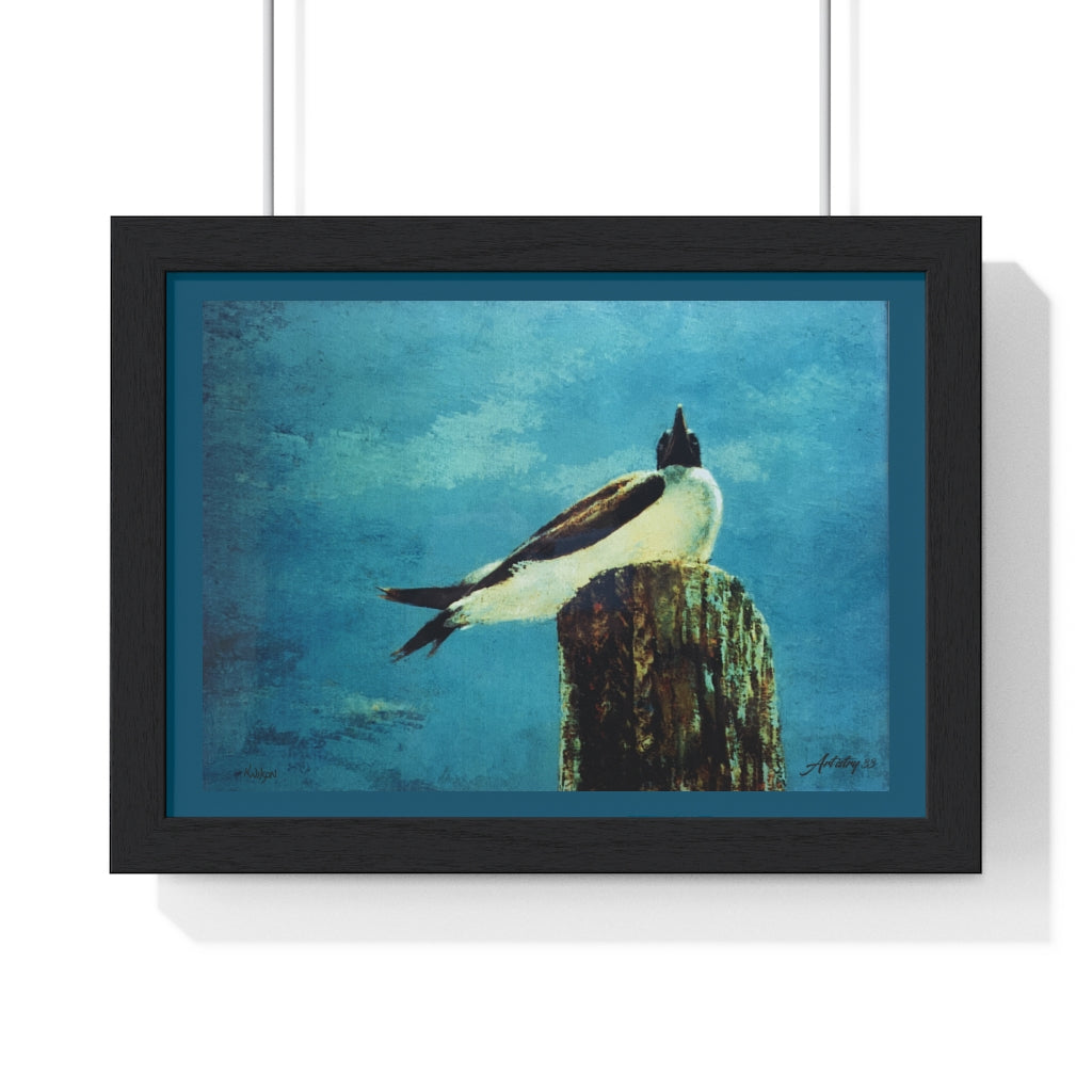 Coastal - Birds Eye View - Premium Framed Horizontal Poster
