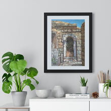 Load image into Gallery viewer, Travel - Greek Arch Premium Framed Vertical Poster
