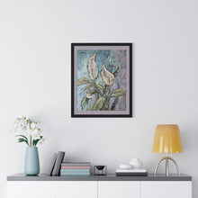 Load image into Gallery viewer, Florals - Peace Lily - Premium Framed Vertical Poster
