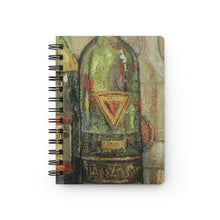 Load image into Gallery viewer, Wine - White Bottle Spiral Bound Journal
