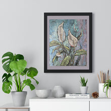 Load image into Gallery viewer, Florals - Peace Lily - Premium Framed Vertical Poster
