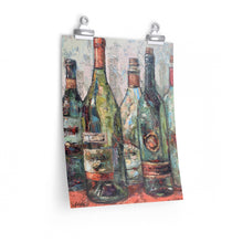 Load image into Gallery viewer, Wine - Bottles on Red / Award Winning - Premium Matte vertical posters
