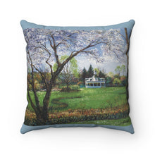 Load image into Gallery viewer, Mill Creek Park - Fellows Gardens - Faux Suede Square Pillow
