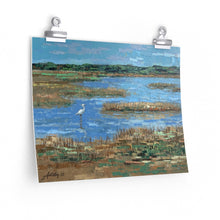 Load image into Gallery viewer, Coastal - Heron in Marsh - Premium Matte horizontal posters
