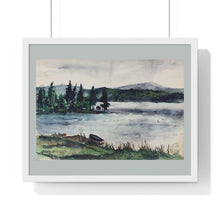Load image into Gallery viewer, Travel - Canada Point Cabin - Premium Framed Horizontal Poster
