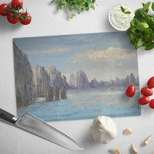 Load image into Gallery viewer, Coastal - Glass Cutting Board
