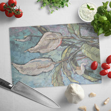 Load image into Gallery viewer, Florals - Glass Cutting Board
