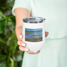 Load image into Gallery viewer, Coastal - Heron in Marsh - 12oz Insulated Wine Tumbler
