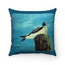 Load image into Gallery viewer, Coastal - Birds Eye View - Faux Suede Square Pillow
