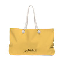 Load image into Gallery viewer, Florals Weekender Bag - Yellow in Meadow
