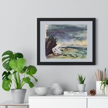 Load image into Gallery viewer, Travel - Cliffs Watercolor - Premium Framed Horizontal Poster
