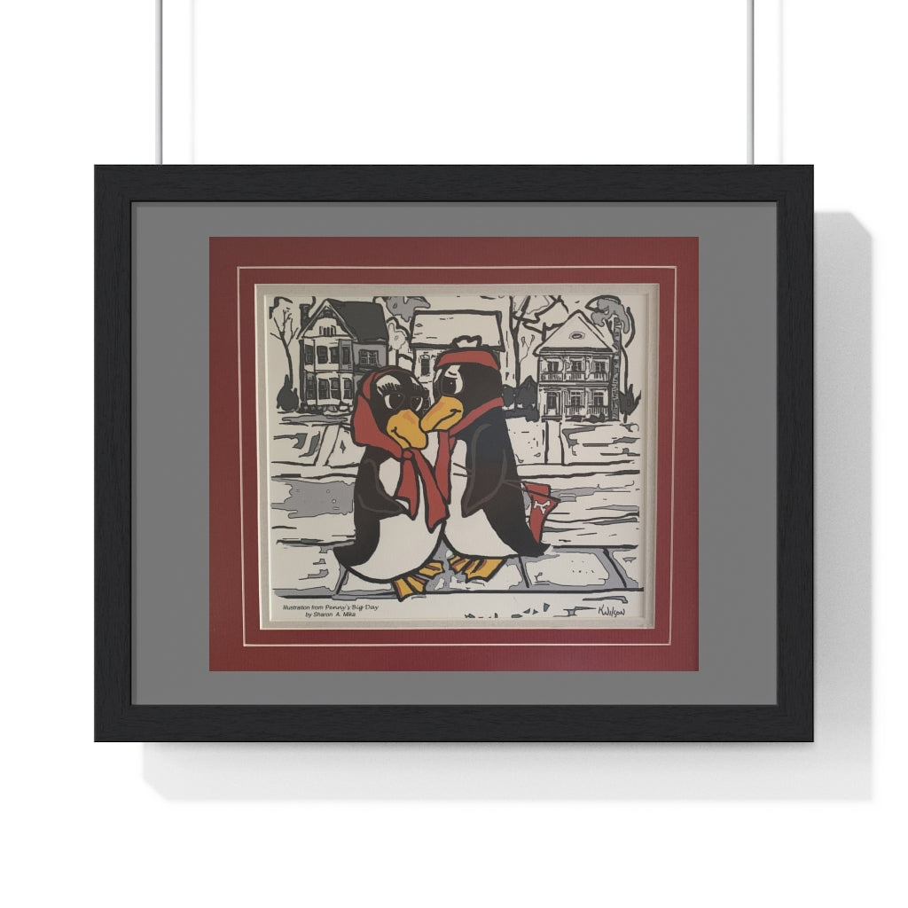 YSU Penny and Pete - Premium Framed Horizontal Poster