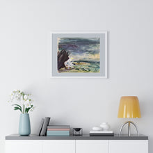 Load image into Gallery viewer, Travel - Cliffs Watercolor - Premium Framed Horizontal Poster
