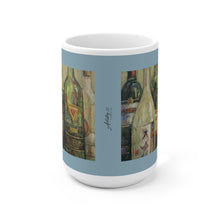 Load image into Gallery viewer, Wine - White Bottle Ceramic Mug 15oz
