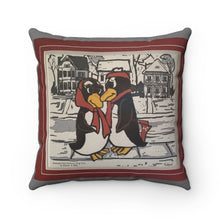 Load image into Gallery viewer, YSU Penny and Pete - Faux Suede Square Pillow
