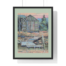 Load image into Gallery viewer, Coastal - Canada Ice House - Premium Framed Vertical Poster
