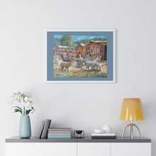 Load image into Gallery viewer, Travel - Alpaca Rush Hour - Premium Framed Horizontal Poster
