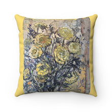 Load image into Gallery viewer, Florals Faux Suede Square Pillow

