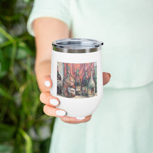 Load image into Gallery viewer, Wine - 6 bottles on tan - 12oz Insulated Wine Tumbler
