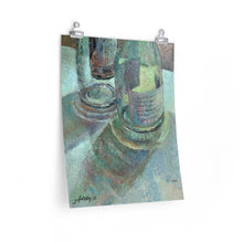 Load image into Gallery viewer, Wine - 2 Green Bottles - Premium Matte vertical posters
