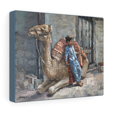 Load image into Gallery viewer, Travel - Egypt Camel and Boy Canvas Gallery Wraps
