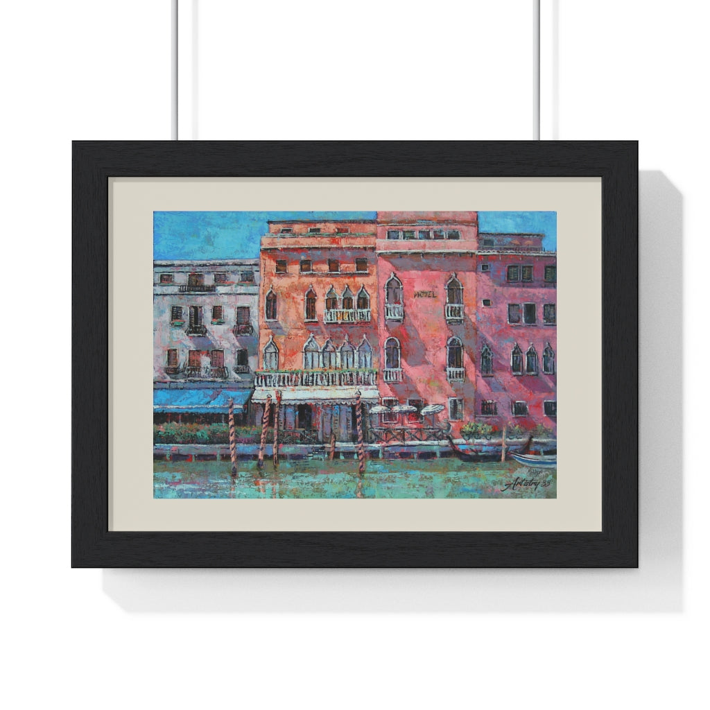 Travel - Venice Colors  - Premium Framed Horizontal Poster