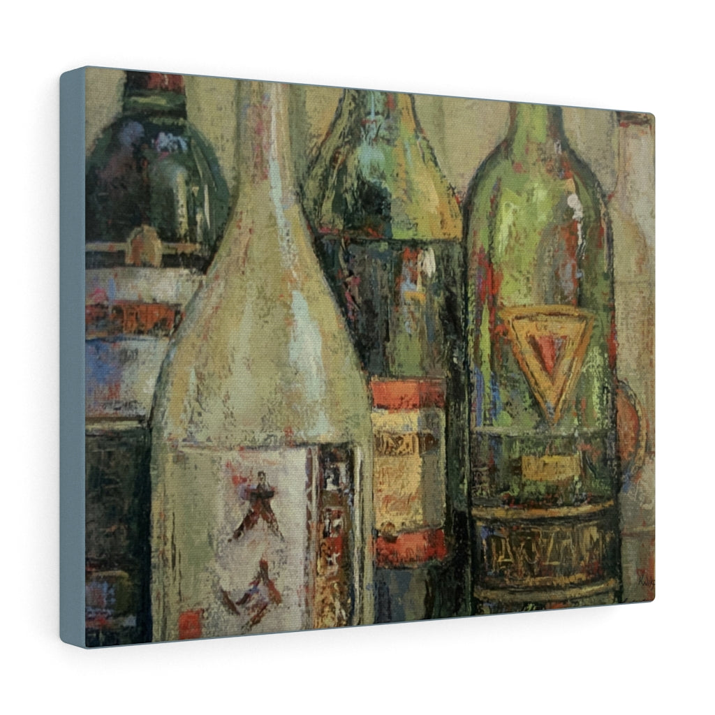 Wine - White Bottle Canvas Gallery Wraps