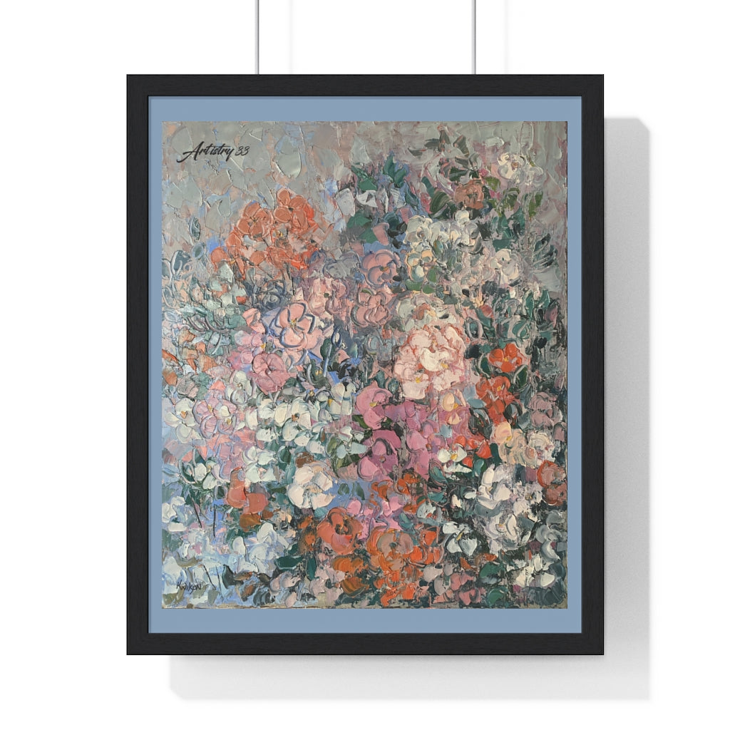 Florals Premium Framed Vertical Poster
