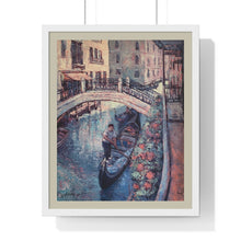Load image into Gallery viewer, Coastal - Venice Gondola Ride - Premium Framed Vertical Poster
