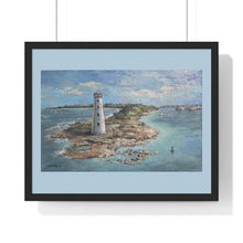 Load image into Gallery viewer, Coastal - Bahama Lighthouse - Premium Framed Horizontal Poster
