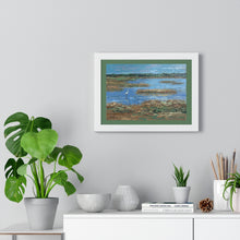 Load image into Gallery viewer, Coastal - Heron in Marsh - Premium Framed Horizontal Poster
